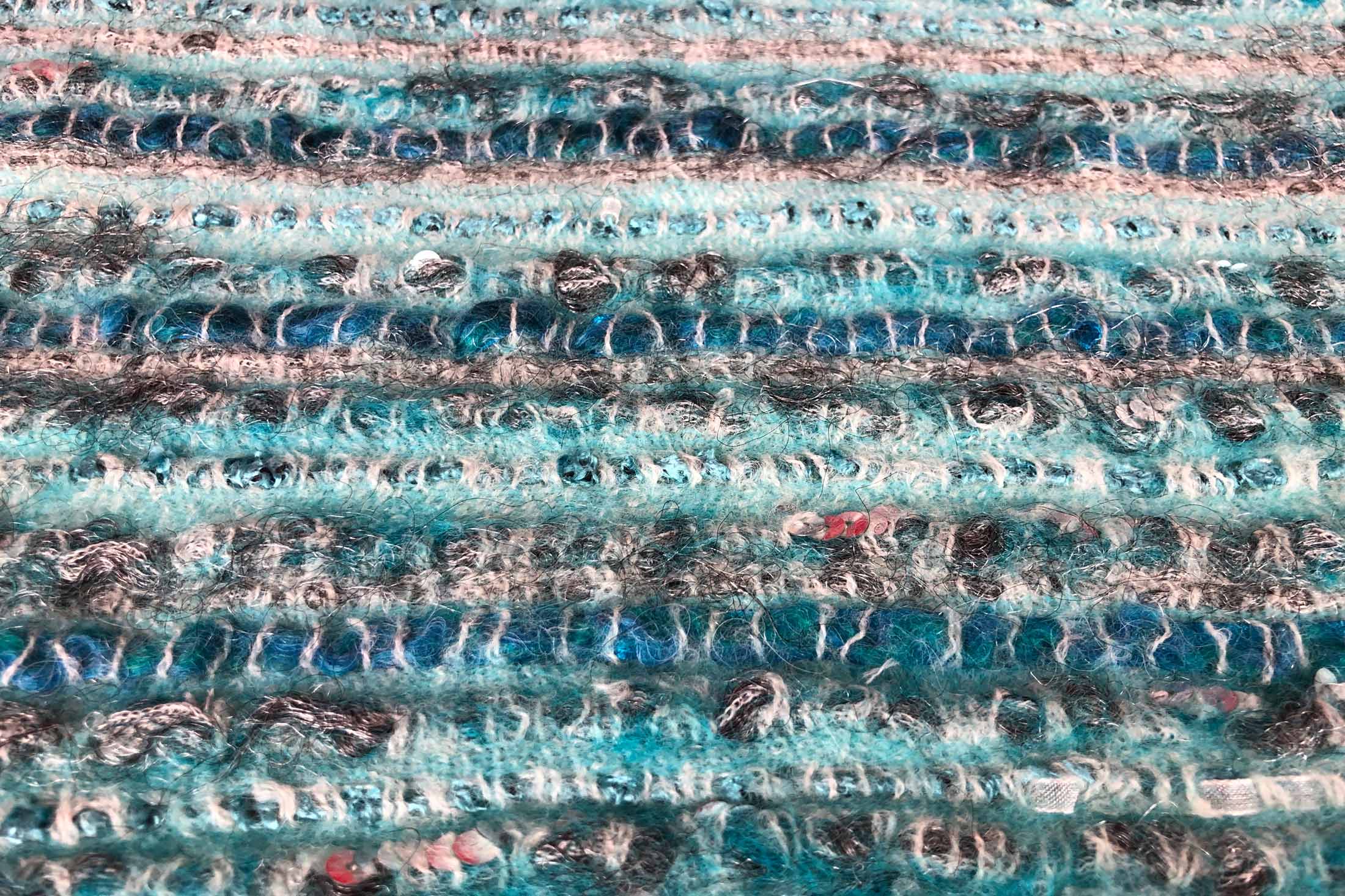 textile design hand weaving blue