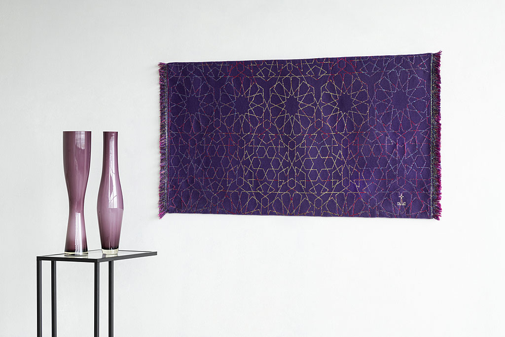 Halle Design textile products - Tapestry galaxy purple